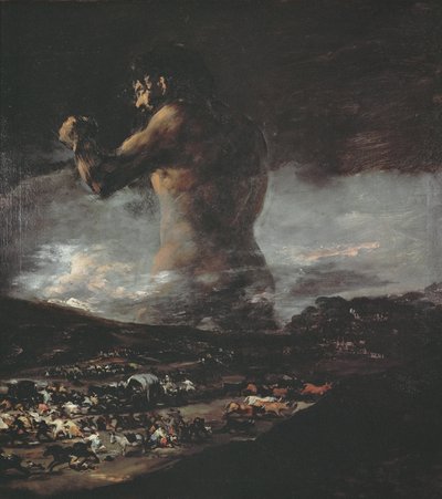 The Colossus, c.1808 by Francisco de Goya